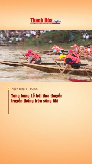 Tưng bừng Lễ hội đua thuyền truyền thống trên sông Mã