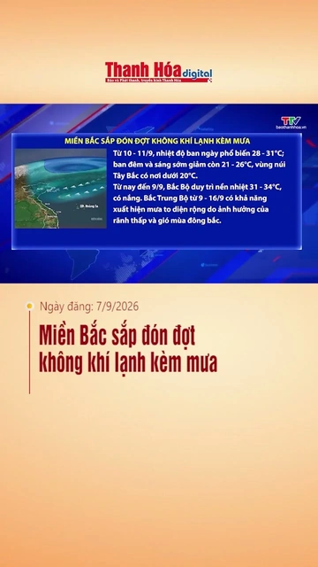 Miền Bắc sắp đón đợt không khí lạnh kèm mưa