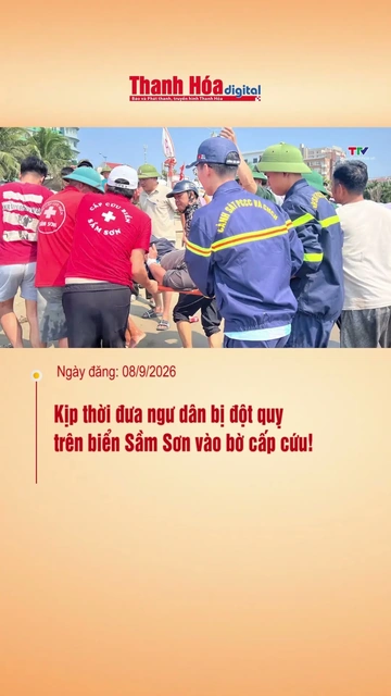 Kịp thời đưa ngư dân bị đột quỵ trên biển Sầm Sơn vào bờ cấp cứu