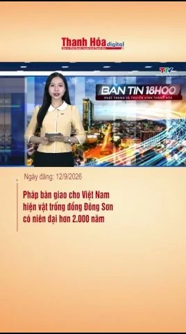 Pháp bàn giao cho Việt Nam hiện vật trống đồng Đông Sơn có niên đại hơn 2.000 năm