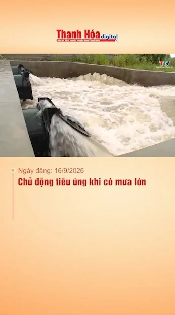 Chủ động tiêu úng khi có mưa lớn
