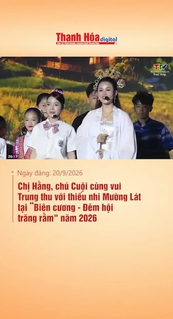Chị Hằng, chú Cuội cùng vui Trung thu với thiếu nhi Mường Lát tại “Biên cương - Đêm hội trăng rằm”