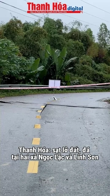 Thanh Hóa sạt lở đất đá tại 2 xã Ngọc Lặc và Linh Sơn