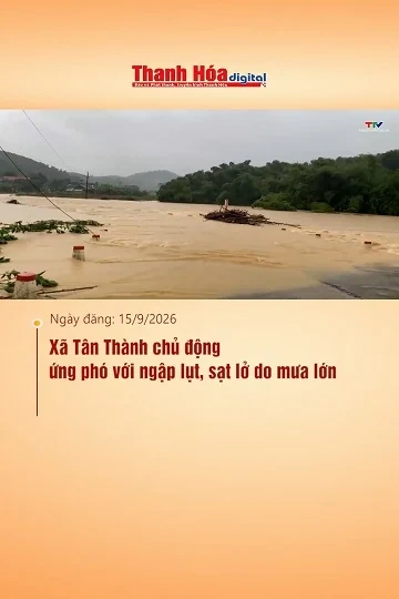 Xã Tân Thành chủ động ứng phó với ngập lụt, sạt lở do mưa lớn