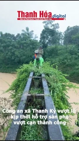 Công an xã Thanh Kỳ vượt lũ, kịp thời hỗ trợ sản phụ vượt cạn thành công