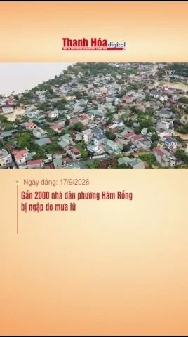 Gần 2.000 nhà dân phường Hàm Rồng ngập do mưa lũ