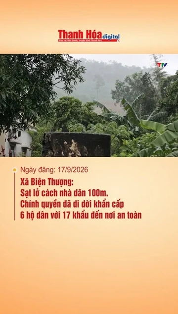 Xã Biện Thượng: sạt lở cách nhà dân 100m