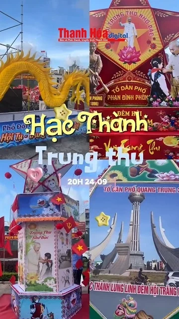 Chuẩn bị cho đêm hội trăng rằm tại Quảng trường Lam Sơn tối 24/9