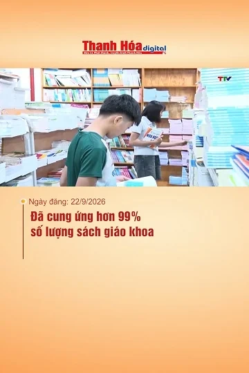 Đã cung ứng hơn 99% số lượng sách giáo khoa