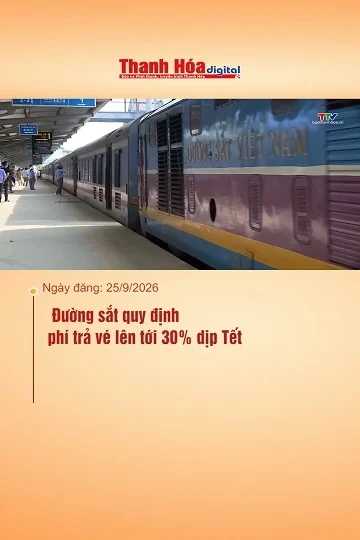 Đường sắt quy định phí trả vé lên tới 30% dịp Tết
