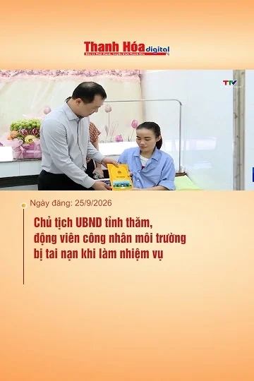 Chủ tịch UBND tỉnh thăm, động viên công nhân môi trường bị tai nạn khi làm nhiệm vụ