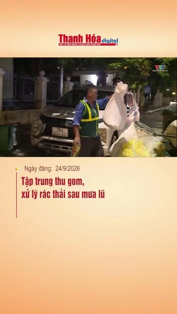 Tập trung thu gom, xử lý rác thải sau mưa lũ