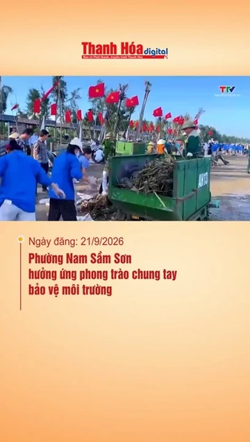 Phường Nam Sầm Sơn hưởng ứng phong trào chung tay bảo vệ môi trường