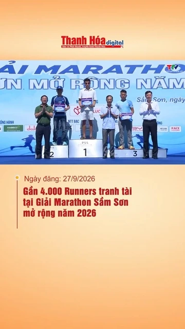 Gần 4.000 Runners tranh tài tại Giải Marathon Sầm Sơn mở rộng năm 2026