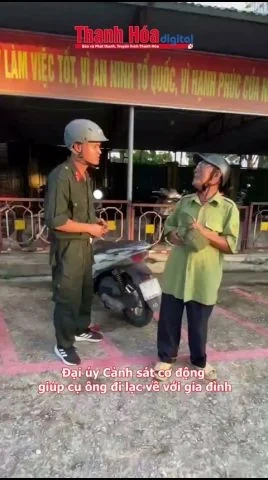 Đại úy Cảnh sát cơ động giúp cụ ông đi lạc về với gia đình