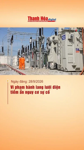 Vi phạm hành lang lưới điện tiềm ẩn nguy cơ sự cố