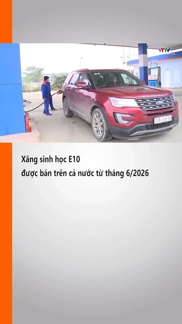 Xăng sinh học E10 được bán trên cả nước từ tháng 6/2026