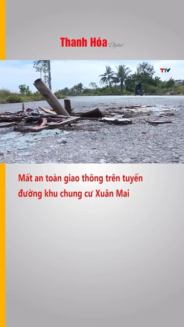 Mất an toàn giao thông trên tuyến đường khu chung cư Xuân Mai