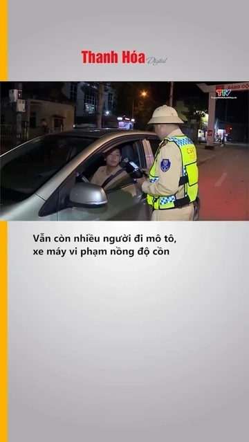 Vẫn còn nhiều người đi mô tô, xe máy vi phạm nồng độ cồn