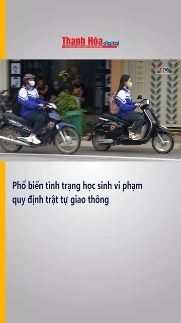 Phổ biến tình trạng học sinh vi phạm quy định trật tự giao thông