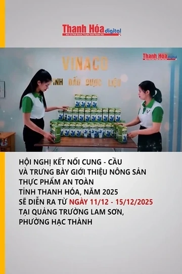 Hội nghị kết nối cung - cầu và trưng bày giới thiệu nông sản thực phẩm an toàn tỉnh Thanh Hóa