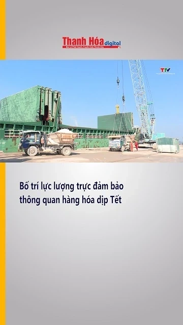 Bố trí lực lượng trực đảm bảo thông quan hàng hóa dịp Tết