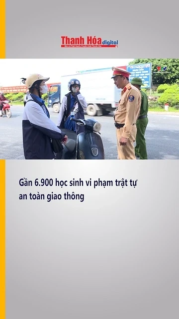 Gần 6.900 học sinh vi phạm trật tự an toàn giao thông