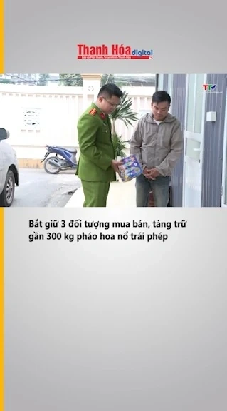 Bắt giữ 3 đối tượng mua bán, tàng trữ gần 300 kg pháo hoa nổ trái phép