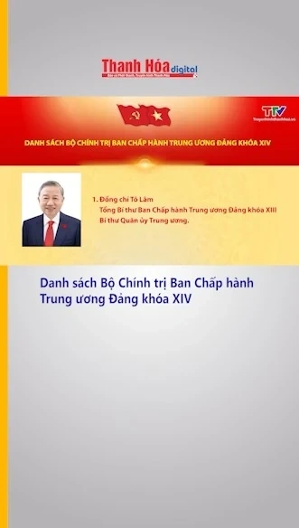 Danh sách Bộ Chính trị Ban Chấp hành Trung ương Đảng khóa XIV
