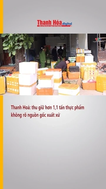 Thanh Hoá thu giữ hơn 1,1 tấn thực phẩm không rõ nguồn gốc xuất xứ