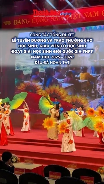 Sẵn sàng Lễ tuyên dương và trao thưởng cho cho học sinh, giáo viên có học sinh đoạt HSG QG