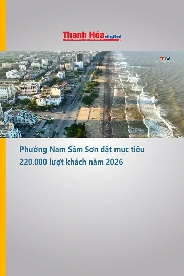 Phường Nam Sầm Sơn đặt mục tiêu 220.000 lượt khách năm 2026