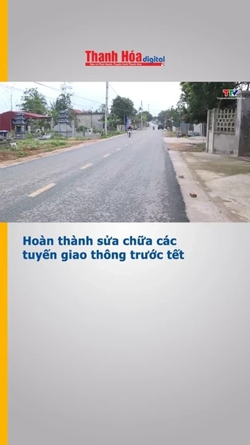 Hoàn thành sửa chữa các tuyến giao thông trước Tết