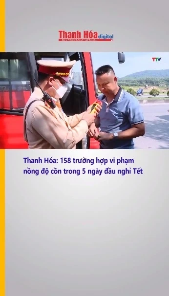 Thanh Hóa: 158 trường hợp vi phạm nồng độ cồn trong 5 ngày đầu nghỉ Tết