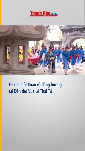 Lễ hội khai xuân tại đền thờ vua Lê Thái Tổ