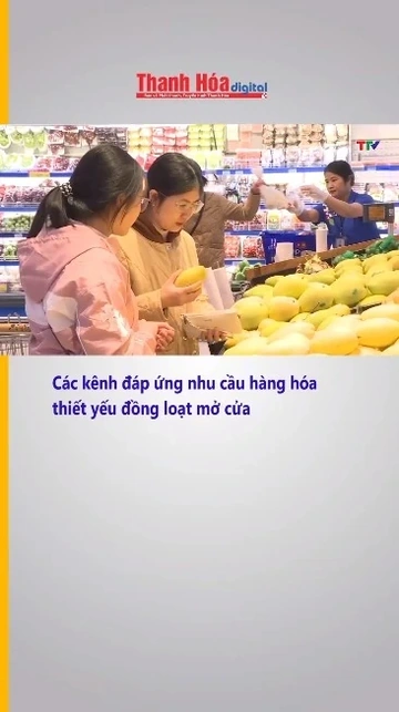 Các kênh đáp ứng nhu cầu hàng hóa thiết yếu đồng loạt mở cửa