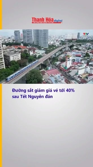 Đường sắt giảm giá vé tới 40% sau Tết Nguyên đán