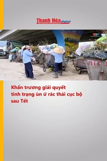 Khẩn trương giải quyết tình trạng ùn ứ rác thải cục bộ sau Tết