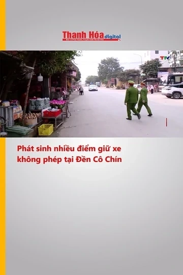 Phát sinh nhiều điểm giữ xe không phép tại Đền Cô Chín