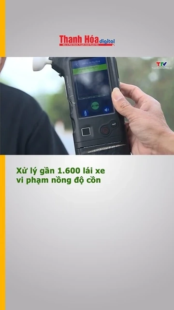 Xử lý gần 1.600 lái xe vi phạm nồng độ cồn