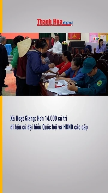 Xã Hoạt Giang: Hơn 14.000 cử tri đi bầu cử đại biểu Quốc hội và HĐND các cấp