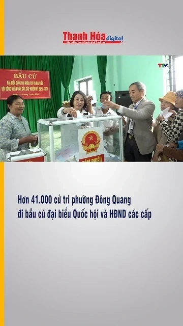 Hơn 41.000 cử tri phường Đông Quang đi bầu cử đại biểu Quốc hội và Hội đồng Nhân dân các cấp