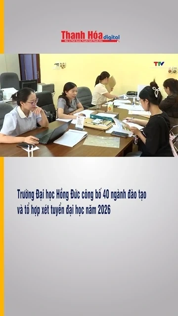 Trường Đại học Hồng Đức công bố 40 ngành đào tạo và tổ hợp xét tuyển đại học năm 2026