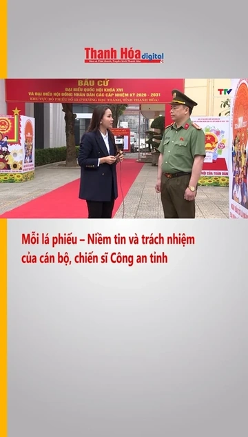 Mỗi lá phiếu – Niềm tin và trách nhiệm của cán bộ, chiến sĩ Công an tỉnh