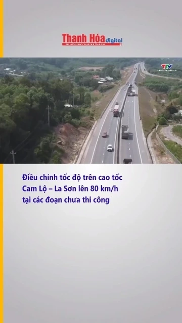Điều chỉnh tốc độ trên cao tốc Cam Lộ – La Sơn lên 80 km/h tại các đoạn chưa thi công