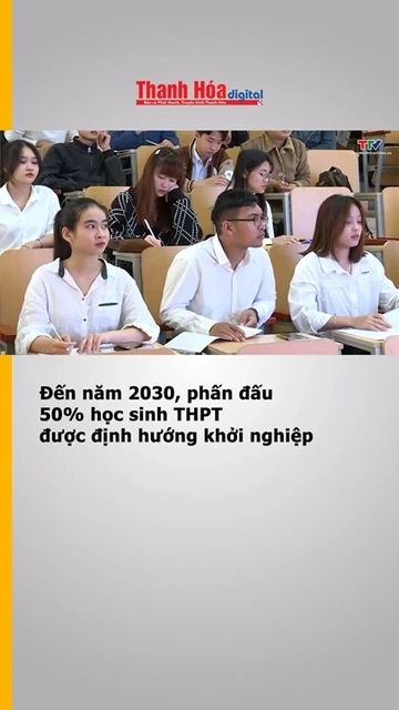 Đến năm 2030, phấn đấu 50% học sinh THPT được định hướng khởi nghiệp