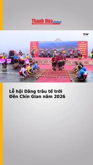 Lễ hội Dâng trâu tế trời Đền Chín Gian năm 2026