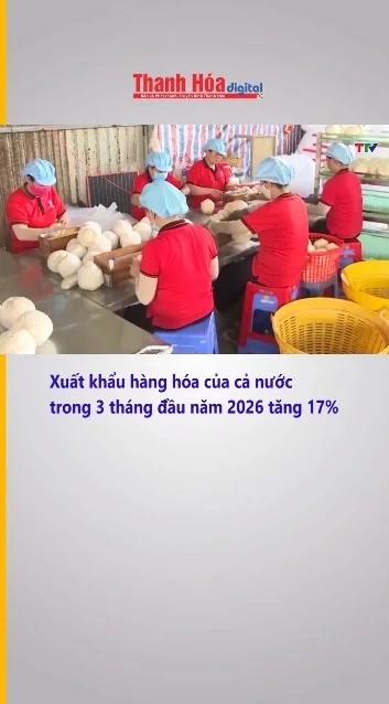 Xuất khẩu hàng hóa của cả nước trong 3 tháng đầu năm 2026 tăng 17%
