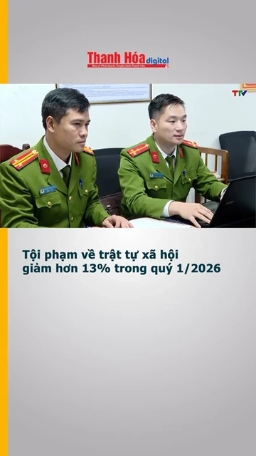 Tội phạm về trật tự xã hội giảm hơn 13% trong quý 1/2026