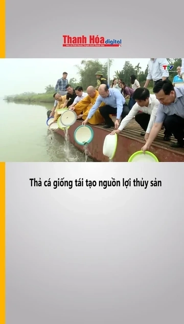 Thả cá giống tái tạo nguồn lợi thủy sản